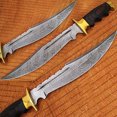 thumbnail image 1 of Couteau Bowie Américain Exceptionnel Damas Fait sur Mesure Micarta Wo, 1 of 1