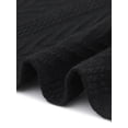 thumbnail image 5 of Agnes Orinda Women's Plus Size Button Down Shirts Textured Lapel Long Sleeve Jackets Casual Tops with Pocket Decor 1X Black, 5 of 5