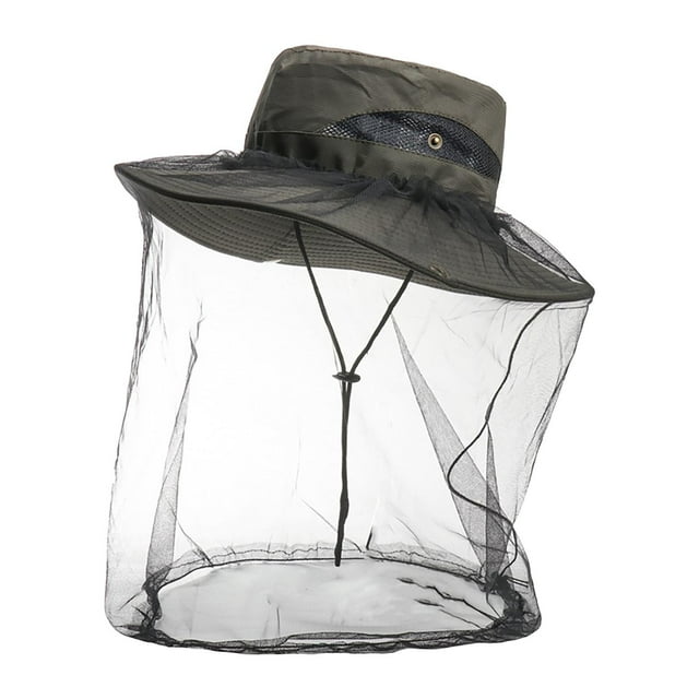 Outdoor Mesh Mosquito And Insect Hat, Multi-functional Climbing Sun Protection Quick Drying Fisherman Hat