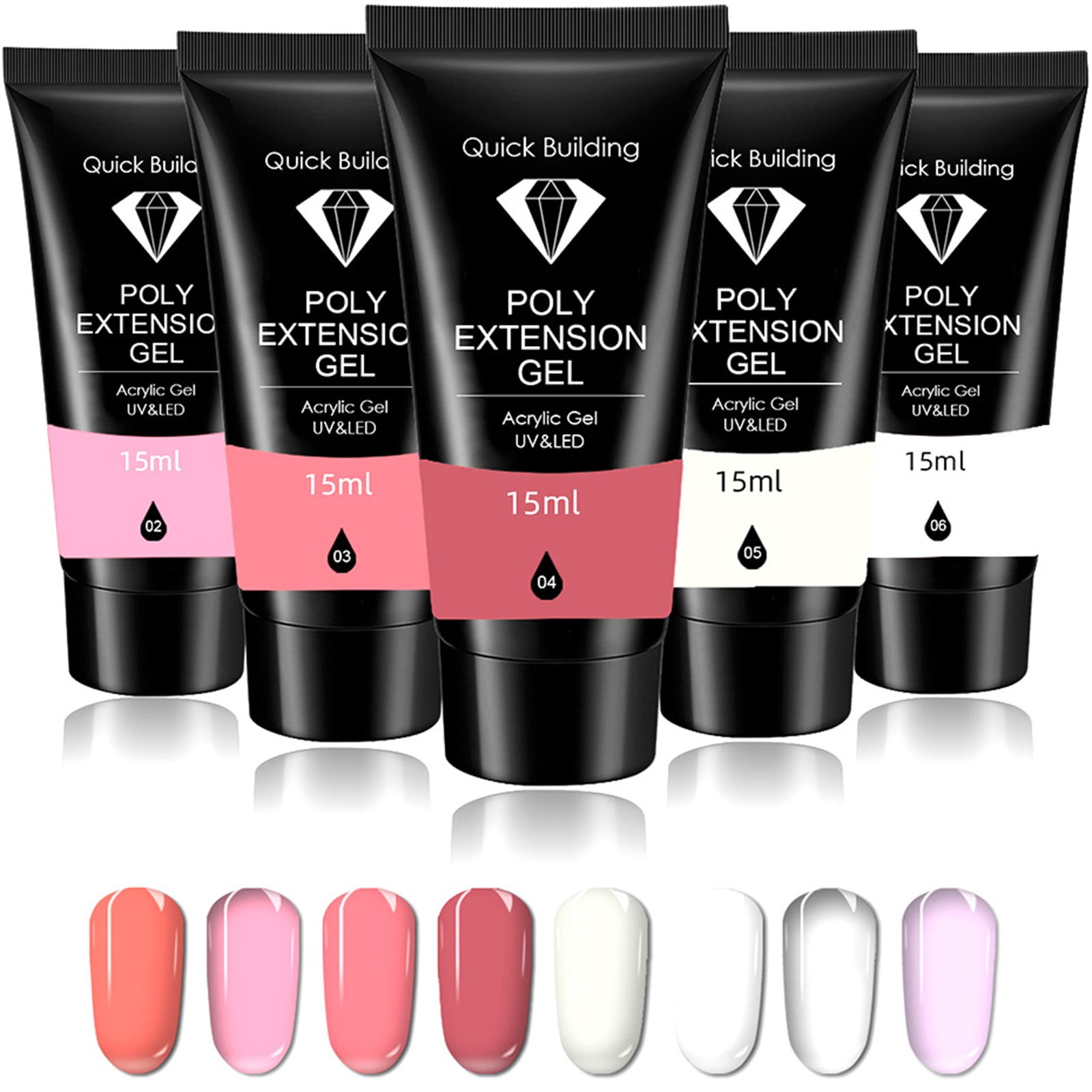 Finger Nail Polishes Sheer Gel Polish Acrylic Nail Stuff Pearls for Nails Nail Holder for Painting Nails Heart Glitter for Nails Gel Top Coat Face for Makeup Nail Packaging Nail Stuff for