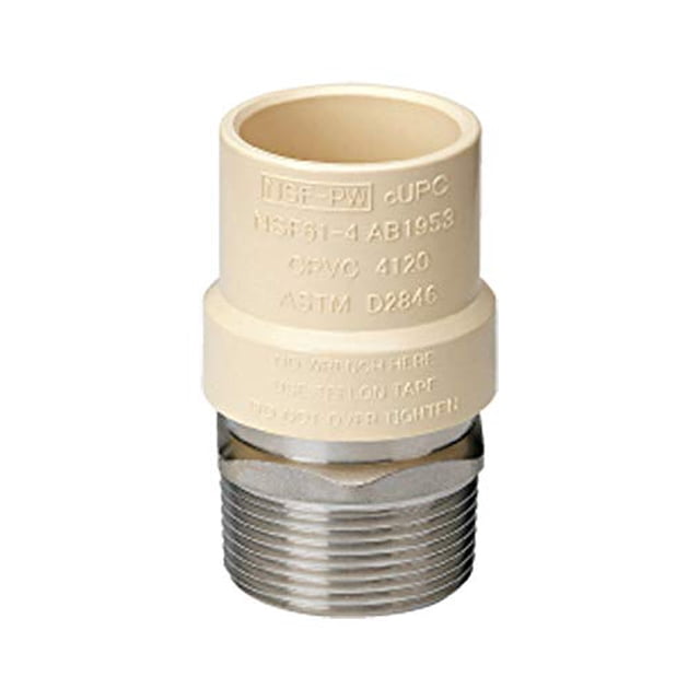 Montaje de transición de CPVC MPT de 1 pulgada para Homewerks Worldwide