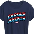 thumbnail image 3 of Marvel Captain America - Logo - Women's Short Sleeve Graphic T-Shirt, 3 of 5