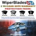 thumbnail image 2 of 2011 Nissan Leaf Beam Wiper Blades Wipers w/2yr Warranty (Set of 2) (WiperBladesUSA), 2 of 5