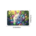 thumbnail image 4 of Antqov Easter Doormat Soft Easter Bunny Welcome Door Mat 16x24" Non Slip Spring Floor Mat for Indoor Outdoor Porch Home Bathroom Decor, 4 of 7