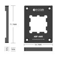 thumbnail image 1 of ID Cooling ABF AM5 CPU Processor Secure Frame Aluminum Alloy Insulation Pad Safety Fixing Bracket Anti-bending frame for AM5 ABF-AM5, 1 of 5