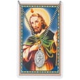 thumbnail image 2 of St Jude Prayer Card Set Catholic Saint Christian Pendant Medal, 2 of 3
