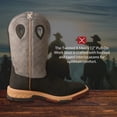 thumbnail image 7 of Twisted X Work Boots Mens 12" WS Toe Leather 7 EE Brown Black MXB0002, 7 of 7