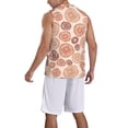 thumbnail image 5 of Rocae Mushrooms2 for Men's Basketball Jersey Lightweight and Breathable Athletic Tank Top,Quick-Drying Sports Jersey X-Large, 5 of 9