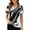 Multicolor#02, variant on Womens Golf Shirt Lightweight Summer Short Sleeve Quarter Zip up Collared Tunic Blouse Trendy Basic Color Block Athletic Tees Shirt Tops