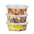 thumbnail image 1 of efyPack Contenants de Charcuterie 8 Oz avec Couvercles [240 Pcs] - Contenant Alimentaire Étanche, en Plastique Sans BPA, Compatible Micro-Ondes et Congélateur, 1 of 5