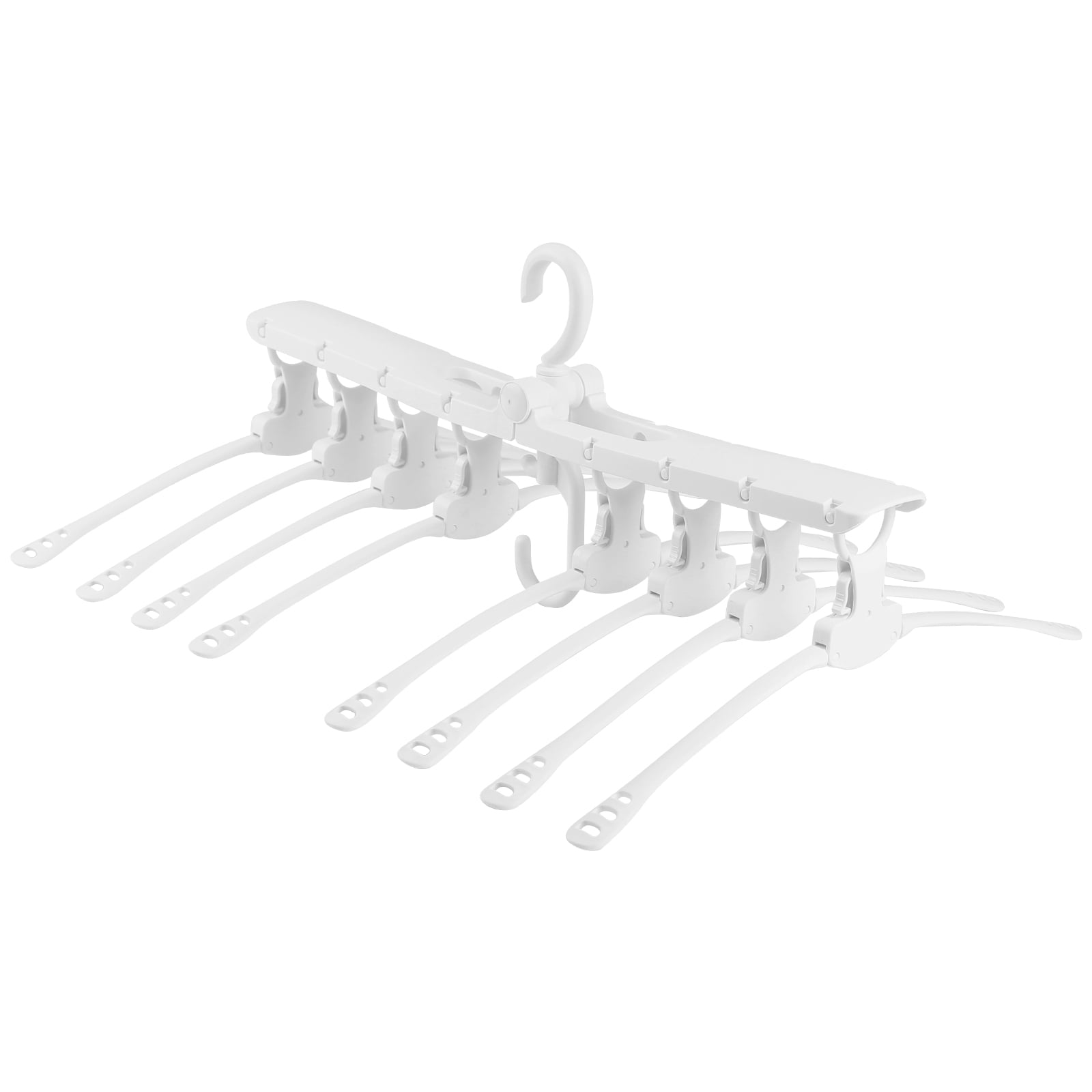 Space Saving Hangers White Collapsible Hangers 360 Degree Rotatable