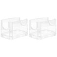 thumbnail image 1 of Caja de escritorio para guardar bolsitas de té, 2 unidades, de acrílico, transparente, 1 of 6