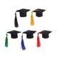 thumbnail image 1 of 5 Pcs Mini Graduation Wine Bottle Decorative Tassel Fancy Dr Graduated Bachelor Hat for Wine Bottle Decoration (Red/Black/Green/Yellow/Dark Blue), 1 of 4