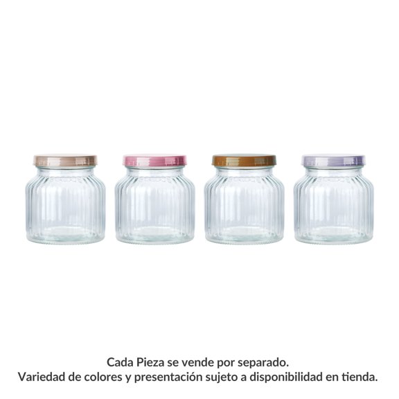 Canister Prichos Redondo Gran De Vidrio 700 ML 1 Pieza