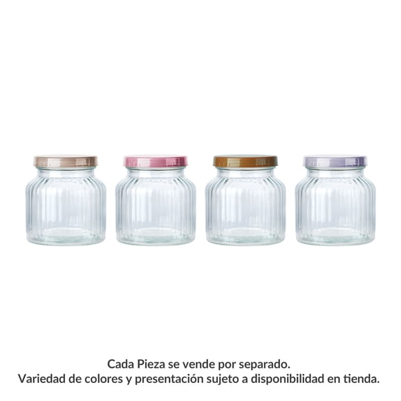 Canister Prichos Redondo Gran De Vidrio 700 ML 1 Pieza