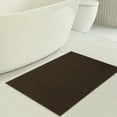 thumbnail image 5 of American Soft Linen, Silicone Backing Bath Rug, 100% Cotton 20x34 inches, Soft Absorbent Bath Mat Rugs, Brown, 5 of 6