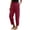 Red, variant on SwiftWear Women's High-Waist Cotton Linen Pants Loose Fit Breathable Trousers with Pockets Casual Comfort & Everyday Versatile Style