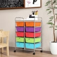 thumbnail image 1 of Costway Carrito Móvil Multiusos con 10 Cajones Organizador de Herramientas para Álbumes de Recortes Sobre Ruedas 65,5 x 37 x 87 cm, 1 of 10