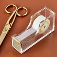 thumbnail image 2 of Pen+Gear Adhesive Tape Dispenser, Gold, 1.37" ×4.7" × 2.55",  Made from Acrylic, 2 of 6