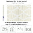 thumbnail image 7 of Arthome Beige, Geometric Peel and Stick Wallpaper 17''x240'', 7 of 7