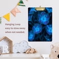 thumbnail image 6 of Acrylic Writing Board Silver 12.5*9 Inch Clipboards Transparent Acrylic Material Suitable For Office Classroom Teachers Fashion Bloggers Stationery Enthusiasts Glowing Blue Flowers, 6 of 9