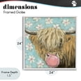 thumbnail image 4 of Stupell Industries Shabby Chic Bubblegum Sweetie Cattle White Framed Giclee Art, 24 x 24, by Sara G. Designs, 4 of 8