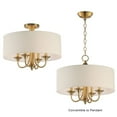 thumbnail image 4 of 10013OMNAB-Maxim Lighting-Bongo-Four Light Semi Flush Mount-18 Inches wide by 14.5 inches high-Natural Aged Brass Finish, 4 of 5