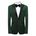 thumbnail image 4 of Qiggri Men's Tuxedo Jacket Slim Fit Shawl Lapel Blazer One Button Suit Jackets for Party Prom Wedding Dinner, 4 of 4