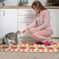 thumbnail image 3 of Pioneer Flower Floral Print Pattern Kitchen Rugs Sets Of 2, Anti Fatigue Non Slip Washable Floor Mats for Kitchen Sink Laundry, 17X30 Inch + 17X47 Inch, 3 of 6