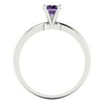 thumbnail image 4 of Clara Pucci 14K White Gold 0.5ct Alexandrite Solitaire Ring for Women, 4 of 8