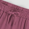 thumbnail image 6 of BVOFAR Cotton Linen Pants for Women 2025 Summer Elastic Waisted Palazzo Pants Drawstring Lightweight Solid Color Trousers with Pockets 2025, 6 of 9