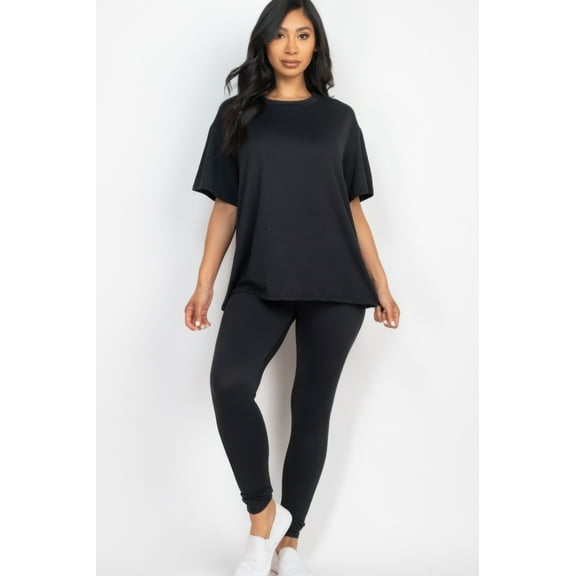 Oversized T-shirt & Leggings Set