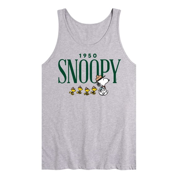 Peanuts - 1950's Camping Snoopy - Men's Jersey Tank Top