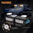 thumbnail image 3 of Luces estroboscópicas de emergencia XRIDONSEN 2 en 1 16 LED, 3 of 7
