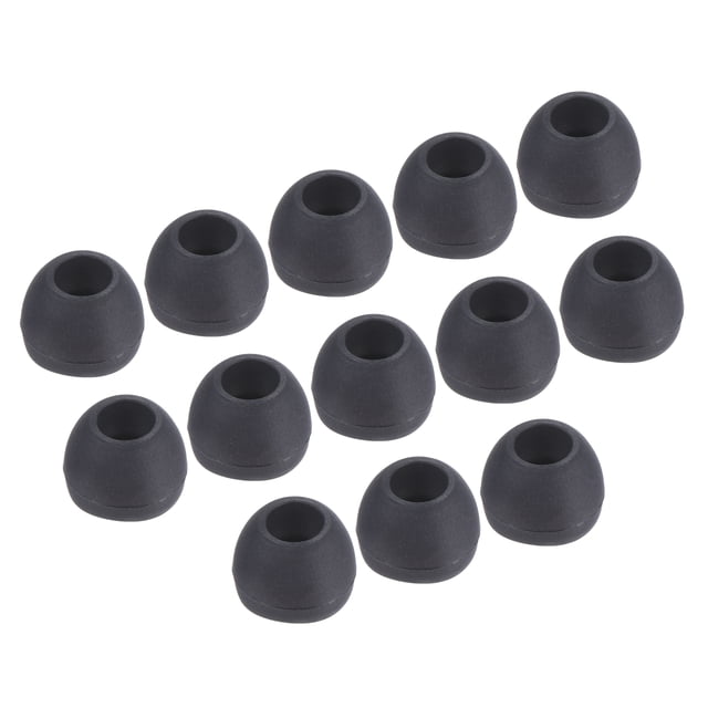 Puntas de Silicona de Reemplazo Uxcell para Auriculares, Color Negro, Tamaño Mediano
