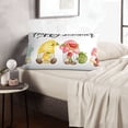 thumbnail image 6 of Zufioo Hello Summer Gnome Print Double-sided Plush Pillow Cover,Decorative Pillow Protector without Pillow Core, Suitable for Sofa, Bedroom, Car-14"x20", 6 of 6