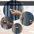 thumbnail image 5 of Magnetic Braided Cord Curtain Tieback – Durable Woven Design for Easy Use – Gray, 5 of 7