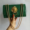 thumbnail image 3 of Bolsos y carteras de lujo negros para mujer, bolso bandolera de piel de cocodrilo a cuadros, bolso cruzado para mujer, marca de viaje, novedad de 2024, 3 of 5