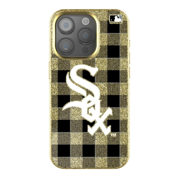 Keyscaper Chicago White Sox Plaid Bling iPhone Case