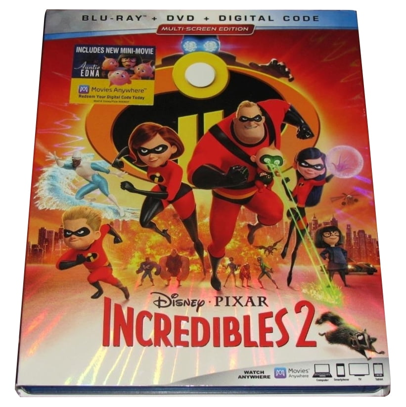 Disney's Incredibles 2 Animated Movie: Blu-ray, DVD