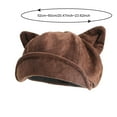 thumbnail image 3 of Newsboy Hats for Women, Vintage Cap Beret Style Soft & Warm Winter & Fall Fashion Accessories,Color:Black, 3 of 4