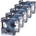 thumbnail image 2 of Oozmas Replacement for DYMO LabelManager 150 160 280 420P 360D Refill, Compatible with Dymo D1 Label Maker Tape 45013 S0720530, Label Manager Tape Black on White 1/2 Inch x 23 Feet, 5 Cartridges, 2 of 5