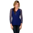 thumbnail image 7 of T Shirts for Women Both Side Wear Solid Color Sheer Plus Size Seamless Arm Shaper Crop Inner Lap Shirt, 7 of 7