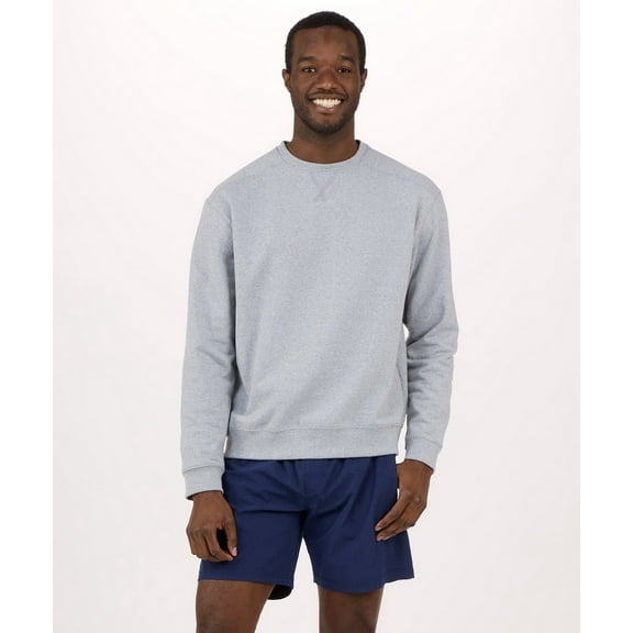 Boxercraft EM5160 Recrafted Fleece Crew-Aluminum-S