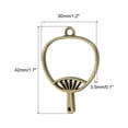 thumbnail image 2 of Uxcell Fan Shaped Alloy Open Back Bezel Pendants DIY Hollow Resin Frame, Bronze 10 Pack, 2 of 5