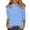 66#Blue, variant on Mock Neck Tops for Women Loose Fitting 3/4 Sleeve Shirt Cozy Casual Fitted Basic Tees Lightweight Comfy Pullover Beige XL