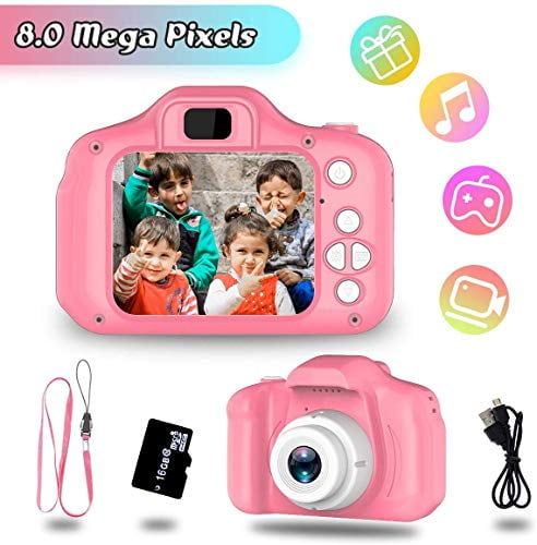 Toys for 3-6 Year Old Girls Kids Camera HD 1080P Digital Camera for Children Travel Recorder