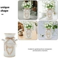 thumbnail image 3 of WASHWEPE 2Pcs Vintage Rustic Farmhouse Flower Vase Galvanized Sheet Decorative Flower Arrangement Storage, 3 of 8