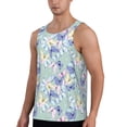 thumbnail image 2 of Xecao Colorful Butterfly Men's Tank Top Workout Quick Dry Sleeveless Gym Jogging Muscle Shirts Summer Swim Beach Tops, 2 of 9