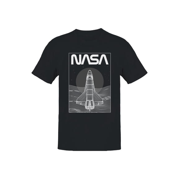Officially Licensed NASA Space Shuttle Line Art Men's T-shirt